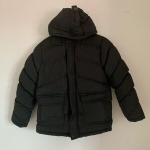 Kids Black Puffer Jacket